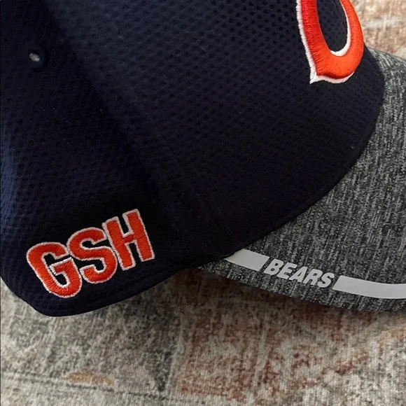 NFL Chicago Bears Navy and Gray Cap with Orange Accent - Picture 3 of 5
